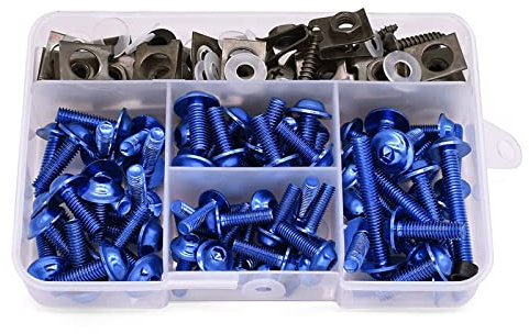 AQWAL Compatible avec CB400 pour CB919 CB190R CB650R CB125R Kit De Vis De Carénage De Moto Kit Complet De Boulons De Carénage Clip Corps Vis Fixations boulons et écrous de Moto (Color : 3)