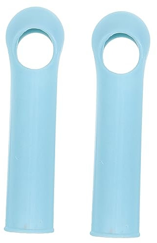 Uonlytech Broom Handle Replacement Grip 19mm Mop Rod Grip Clothesline Pole Sleeve Floor Cleaning 2 Pieces Light Blue Household Cleaning Accessories