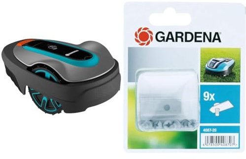Gardena Mähroboter SILENO City 600 m²: Rasenroboter für bis zu 600 m² Rasenfläche & Originale Ersatzmesser für Mähroboter: hochwertige und scharfe Messer