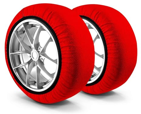 Kippen 1169C - Coppia calze da neve omologate EN 16662-1. Adatte per auto, SUV e furgoni. Taglia M