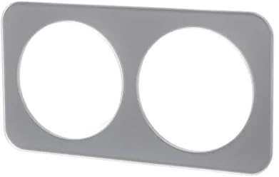 2-vägs silverväggplatta av tysk/fransk design, perfekt för säkra elinstallationer, kombinerar elegans och hållbarhet i moderna utrymmen.