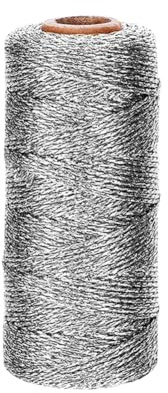 100 metri di filo metallico glitterato da 1 mm, per confezioni regalo, scintillante e sottile, per palline di Natale, per appendere gioielli, filo per fai da te, argento