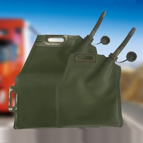 Sacca per carburante Gas Bag, Sacca per carburante per benzina progettata con una maniglia, Contenitore per benzina pieghevole portatile per olio, Adatto per il trasporto(army green,38*31*41)