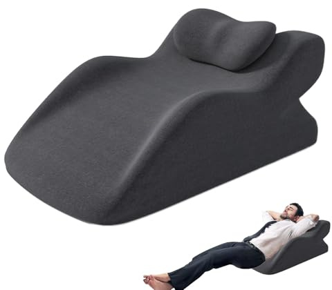 Huvqianu Cuscino a, ergonomico antiscivolo, 60 x 36 cm, supporto comfort multifunzione, cuscino alto, morbido cuscino di supporto alla caviglia per dormire, leggere, aiuto per il rilassamento