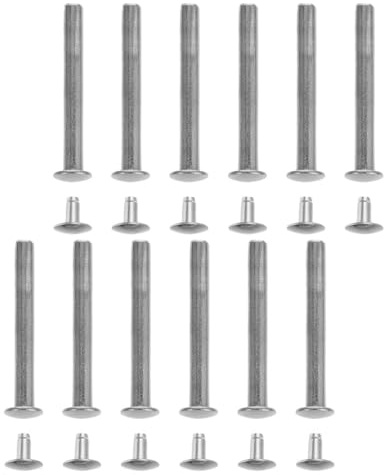 MAGICLULU Kit Riparazione Ventaglio Pieghevole 3.00Cm 12 Perni E Rivetti Accessori di Sostituzione per Albero Ventola Portatile Fai da Te Chiodini per Ventagli