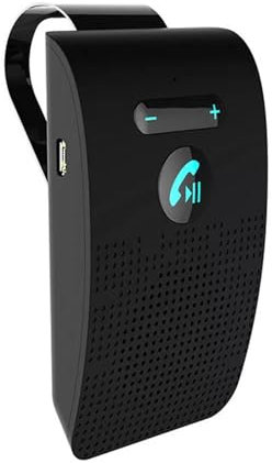 drburpily Kit Manos Libres para Coche Receptor de Audio Bluetooth Visera Altavoz Y Receptor de Audio Receptor de Audio Inalámbrico Reproductor de Altavoz