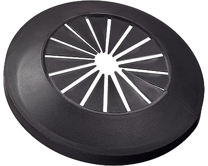 QUARKZMAN Cache-tuyau de décoration, Cache-ligne de vidange de tuyau d'eau en plastique PP de 15mm-40mm noir 4pcs