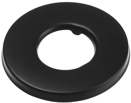Ayuduots Flangia per Braccio Doccia Nera, coprirubinetto Rotondo e Quadrato in Acciaio Inossidabile per Lavanderia, Bagno e Cucina