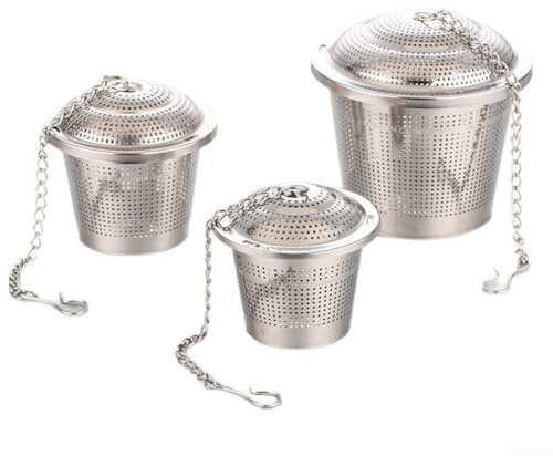 Infuseur à épices en acier inoxydable avec crochet et support pour feuilles de thé, café, épices, soupe