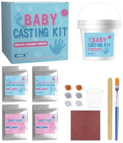 Molde de Mano en Polvo para Escayola,Set para Hacer Molde de Mano de Niños,Arcilla para Manualidades de Yeso | para en Casa, Sala de Estar, Zona de Juegos, Cumpleaños y Celebraciones