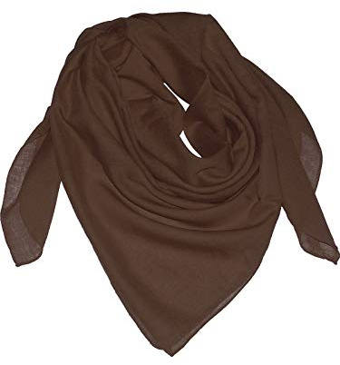 Harrys-Collection Unisex Baumwolltuch 100% Baumwolle Kopftuch, schwarz