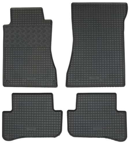 AD Tuning Gummifußmatten Set für Mercedes C-Klasse W203 + S203 (2000-2007) | Passgenau, Allwetter-Automatten, wasserdicht, rutschfest, pflegeleicht, robust, langlebig