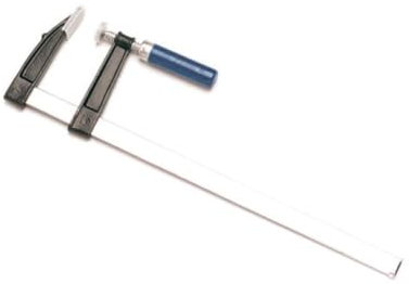 Toolland Schraubzwinge Bastler, Spannzwinge, Spanner, F-Zwinge, Klemme, Einhandzwinge für Holzbearbeitung, max. Öffnung 500 mm, 500 x 120 mm, 1420 g, ergonomischer Griff, Stahl/Holz