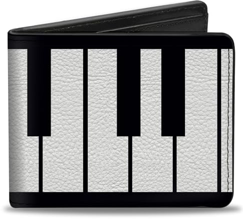 Buckle-Down Herren Bifold Portafoglio Piano Zweifalten-Geldbörse, Multicolore, 4.0 x 3.5