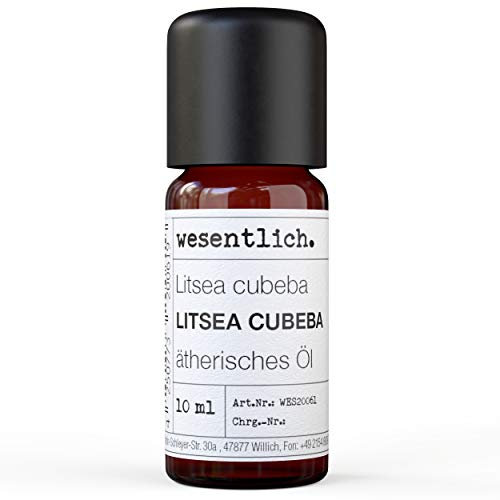 Litsea Cubeba Öl - reines ätherisches Öl von wesentlich. - 100% naturrein aus der Glasflasche (10ml)