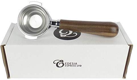 Replacement Portafilter for Rocket Espresso Machines - Walnut Handle, 1 Spout, 7g Basket - by EDESIA ESPRESS