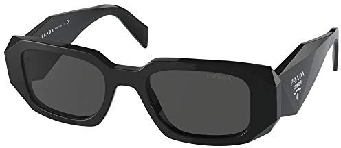 Prada 0PR 17WS Occhiali, Nero/Grigio Scuro, 49 Donna