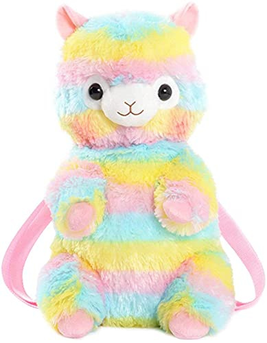 Cartoon Tier Hamster Rucksack süße Plüschtier Snack Tasche Puppe Rucksack Allgleiches Damen Umhängetasche (Yellow)