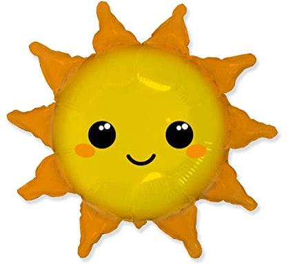 Ballonim® Sole circa 70 cm, palloncini in pellicola, decorazione per feste di compleanno
