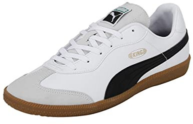PUMA Unisex King 21 It fotbollssko, Puma vit Puma svart tuggummi, 43 EU