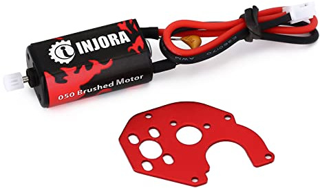 INJORA 050 66T Brushed Motor for 1/24 RC Crawler SCX24(with metal mount)