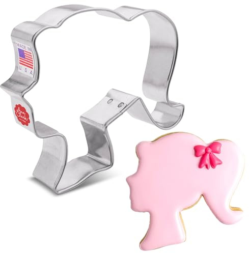 Ann Clark - Cortador de galletas con cabeza de muñeca, 4 pulgadas, fabricado en Estados Unidos