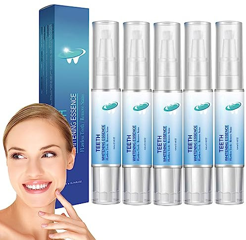 Dentizen Zahnfleischtherapie-Gel, Zahnaufhellungs-Essenzstift, Zahnaufhellungsstift, Zahnaufhellungsgel, Zahnaufhellende Reinigungsessenz, Zahnfleckenentferner für empfindliche Zähne (5 Pcs)