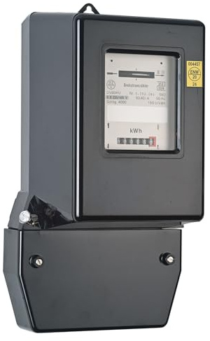 KDK Dornscheidt 211040 Drehstromzähler 400V 3x10(40) A geeicht für 16 Jahre und für Verrechnungszwecke zugelassen 3-phasig