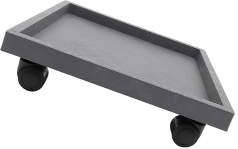 GAROZATION Supporto per Vasi con Ruote Base Piante Mobile e Vassoio per Fioriere con Ruote Girevoli Design Elegante e Funzionale per Casa e Giardino