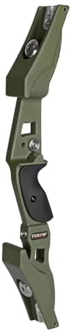 PHILOCS B3 Bogenschießen Bogen Riser ILF Universal Schnittstelle Recurve-Bogen-Tragegurt Rechter Handgriff Außenbereich Schießen Jagd Bögen Zubehör (Army Green)