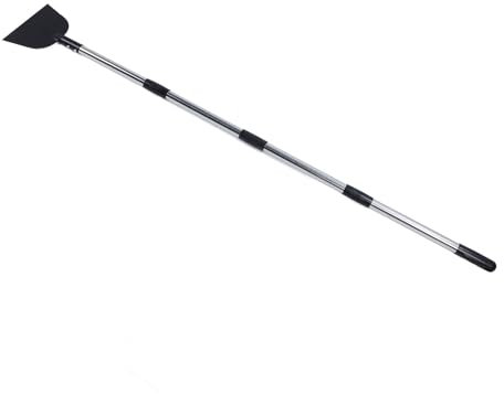 Pala da Piatta Regolabile, Raschietto per Ghiaccio con Manico Lungo 171,5 Cm, Strumento da Giardino per Rimozione, Bordi del Prato, Diserbo e Pulizia