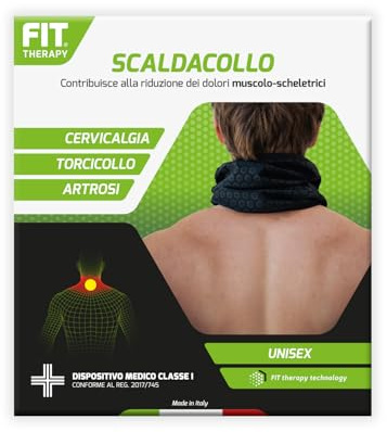 FIT Therapy - Scalda collo cervicali - Dispositivo Medico per Dolori Muscolari e Articolari Collo e Spalle - Allevia torcicollo, artrosi, rigidità - Senza farmaci, lavabile fino a 300 volte