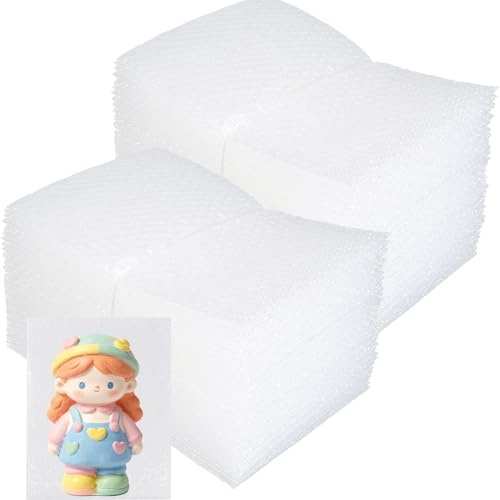 100Pcs Bubble Pouche Wrap, 6”x8” Bubble Bags for Shopping, Double Wall Bubble Cushioning Wrap Bags for Mailing Packing, Moving and Storage Fragile China Dishes Electronic Item