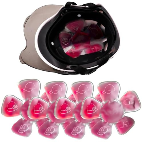 Lot de 4 blocs de glace pour la tête – Coussinets de gel de thérapie par le chaud et le froid, packs de glace réutilisables en gel de refroidissement, soulagement du refroidissement, prévention des