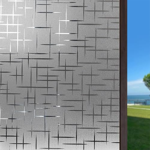Vinilos para Cristales Opaco 70 x 210 cm Efecto Esmerilado, Anti-UV, Privacidad Total, Fácil de Instalar Vinilo Ventana Estatico para Baño Cocina Oficina, Doji