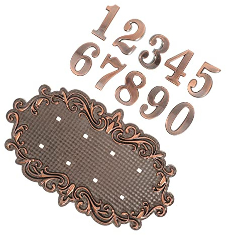 Tofficu Plaque Adresse Numéro De Maison Pour Plaque Extérieure De Numéros De Boîte Aux Lettres Style Rétro Pour Porte Entrée