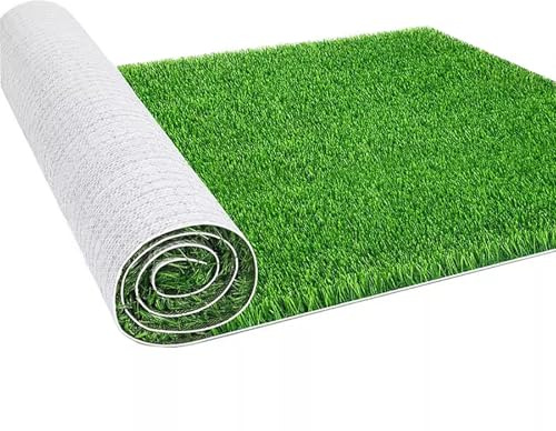 Tappeto ecologico in erba artificiale con drenaggio, resistente tappeto erboso sintetico per decorazioni esterne, eventi e uso domestico, perfetta alternativa al prato verde per animali domestici e