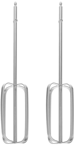 LALADEFIEE Batidor para Batidora de Mano 2 Piezas de Acero Inoxidable | Varillas Eléctricas, Cuatro Configuraciones Aplicables, Acabado Plata, Compatible con Taladro