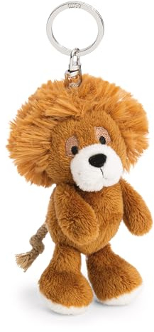 62730 Porte-clés Lion King Kimari, 10 cm, Marron, Compagnon en peluche pour sac à dos ou sac, porte-clés pour petits et grands