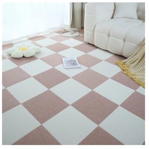 Piastrelle for moquette, 1-32 pezzi, autoadesive, fonoassorbenti, for pavimenti da ufficio, quadrate (bianche, 30x30 cm, 24 pezzi)(Camel and White,30x30cm 20pcs)