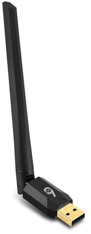 Adaptateur USB Bluetooth avec antenne haute performance, adaptateur Bluetooth 6.0 longue distance PC 150 m pour ordinateur portable, bureau, clavier, souris, casque, Plug & Play, Windows 11/10/8.1