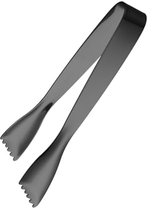 jiingekk Pinze ergonomiche per servire il ghiaccio resistente alla ruggine Clip in acciaio inossidabile Facile pulizia Strumento professionale per barista Pratico morsetto per ghiaccio in acciaio