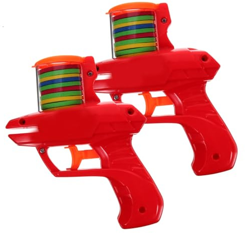 Veemoon 2 Piezas Lanzador de Discos Voladores de Espuma, Juguetes Deportivos al Aire Libre, Material Eva Seguro y Resistente, sin Batería, Adecuado para Entrenamiento Color Aleatorio