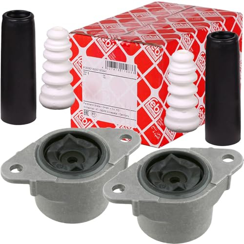 2x Febi Domlager+Protection Kit Hinterachse | 2x 23690 1x 915400 Febi Domlager+Staubschutz Kompatibel mit Fiesta V (jh_, Jd_),fusion (ju_)