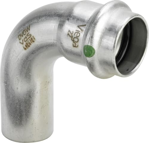 Viega 2316.1 – Kurve 90 Grad Sanpress 2316.1 Durchmesser 28 mm Edelstahl