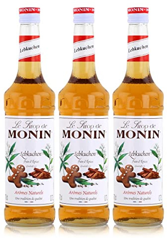 Monin Sirup Lebkuchen, 0,7L 3er Pack
