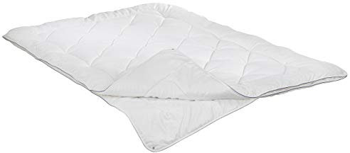 Irisette Vier-Jahreszeiten-Bett Naturhaar/Faser weiß Größe 200x200 cm