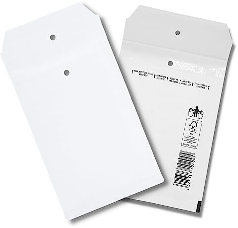 200 Stück Luftpolsterumschläge in weiss - 1/A (120 x 175) - Luftpolstertaschen Versandtaschen - elb-verpackungen