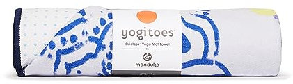 Manduka Yogitoes Mat Towel - Chakra Print Blue (180cm)