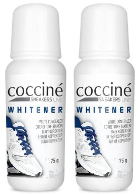 Cocciné - Sneaker Whitener Set, Schuhreiniger Weiße Schuhe, Schuh Weißmacher, Sneaker Cleaner Weiß, Sneaker Weiss Reiniger, Praktisch Sneaker Reiniger Weiß, Sneaker Putzmittel, 2x75g